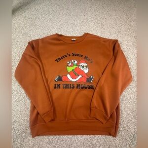 Great condition women’s XL funny Christmas Santa clause sweatshirt